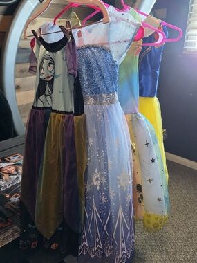 Disney Blue Elsa Snowflake Sparkle Costume Dress